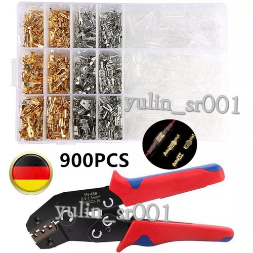 900 tlg flachstecker set - 900-tlg,