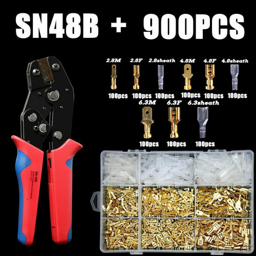 900 tlg flachstecker set - 900-tlg,