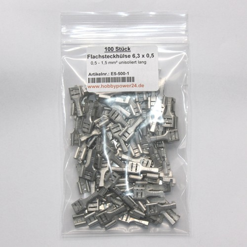 100 stück flachstecker - stück,