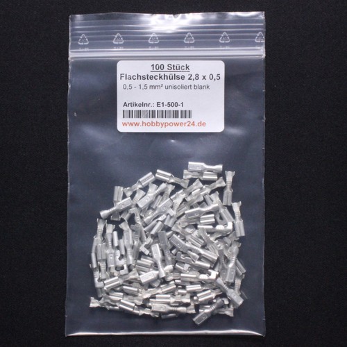 100 stück flachstecker - 100,