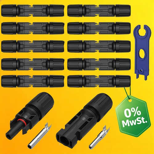 Paar solarstecker - 10, pv