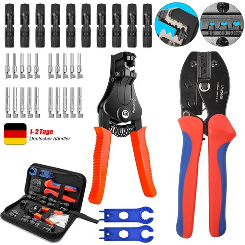 Crimpzange solarstecker set - crimpzange,
