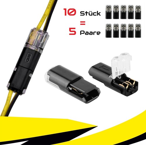 10x kfz stecker - 10x, buchsen